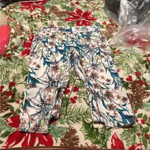 Source Unknown Women's Skinny Jeans - Floral Blue and White